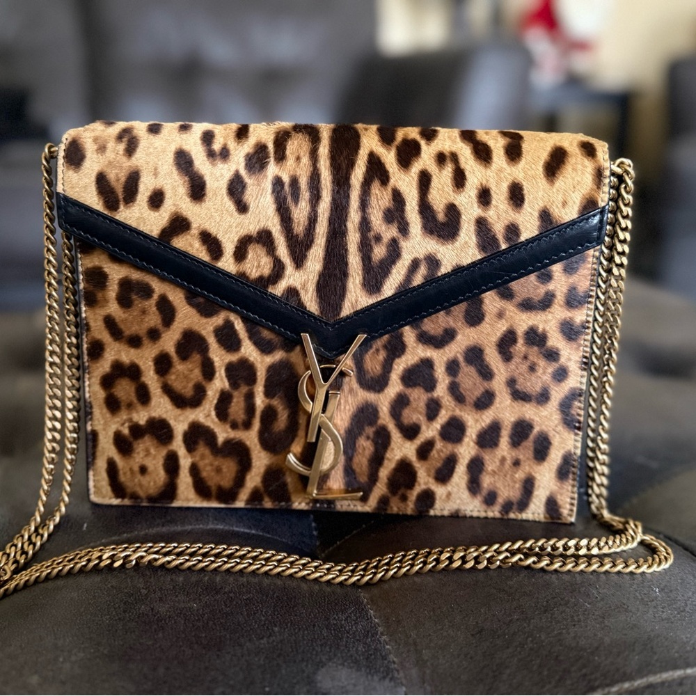 Leopard Print Chain Bag